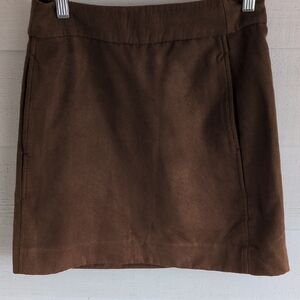 J. Crew Rich Brown Mini Skirt